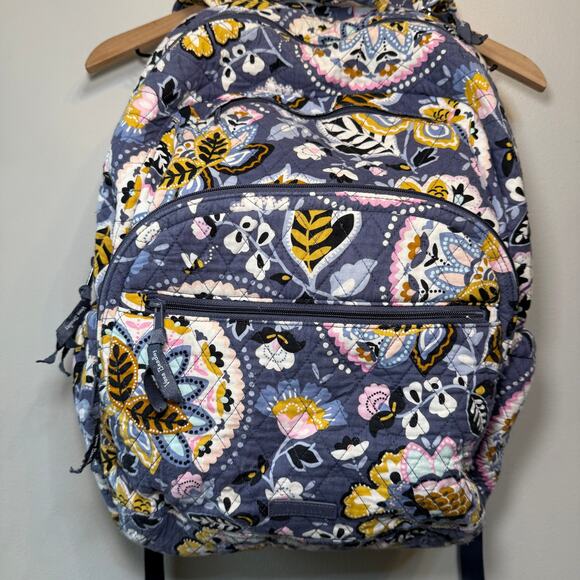 Vera Bradley Charmont Meadow Floral Print Large Campus Backpack - Picture 2 of 12